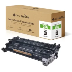 Cartouche laser remanufacturée HP 26A - noir - G&G