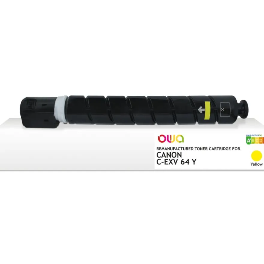 Cartouche laser remanufacturée Canon C-EXV64 - jaune - Owa