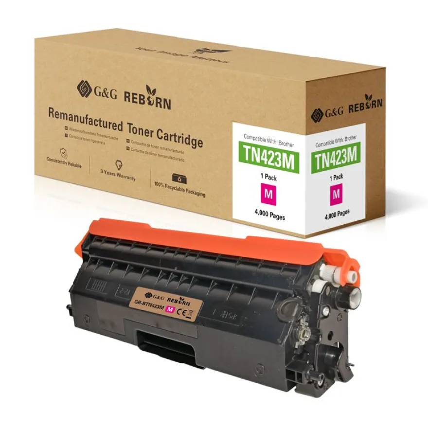 Cartouche laser remanufacturée Brother TN423 - magenta - G&G