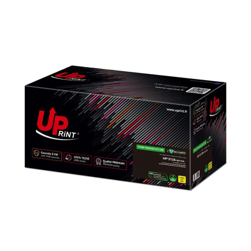 Cartouche laser remanufacturée HP 212A - Jaune -Uprint