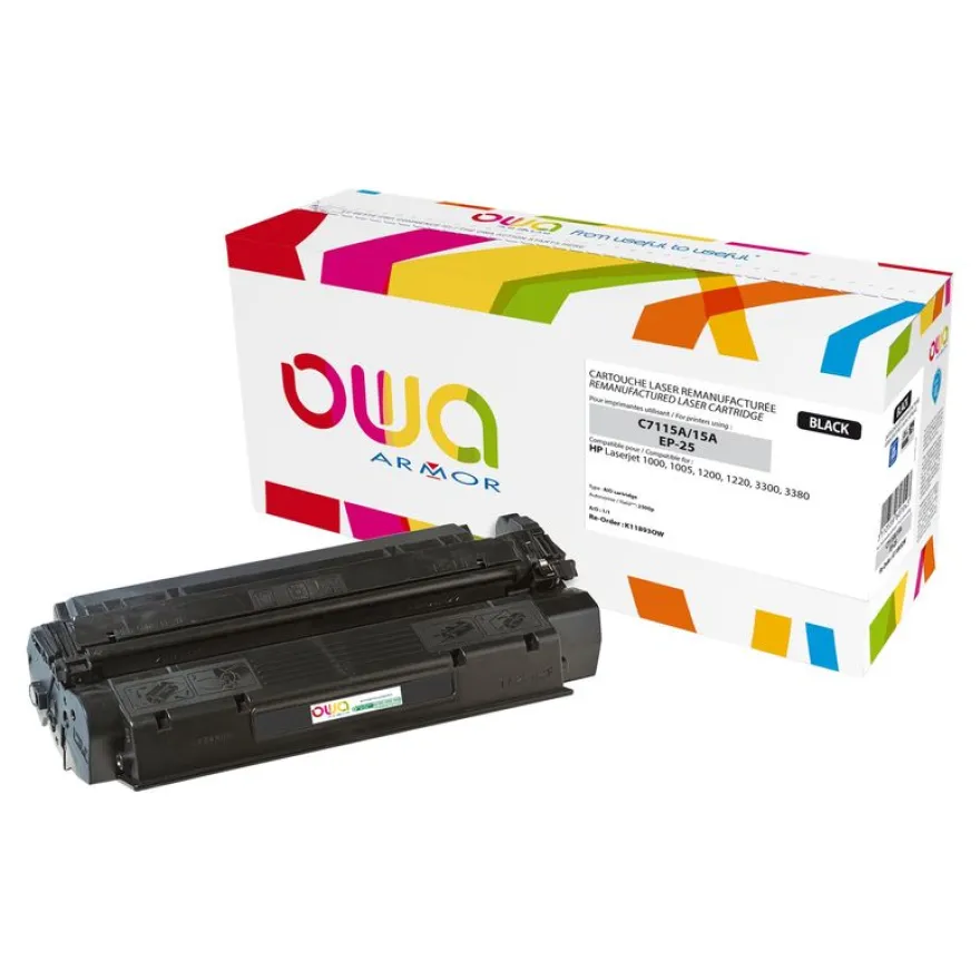 Cartouche laser remanufacturée HP 15A - noir - Owa
