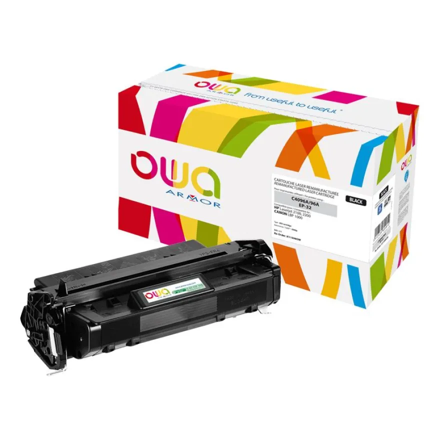 Cartouche laser remanufacturée HP 96A - noir - Owa