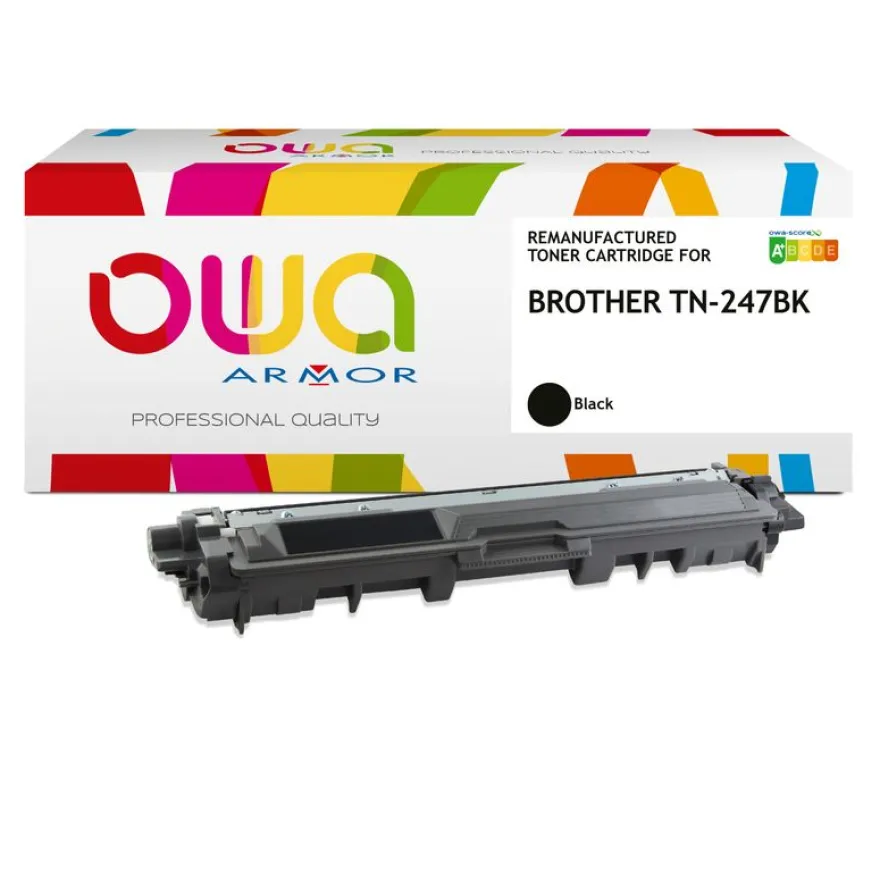 Cartouche laser remanufacturée Brother TN247 - noir - Owa