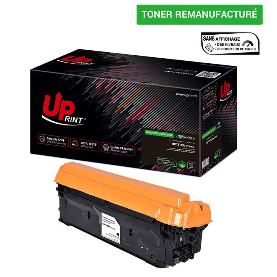 Cartouche laser remanufacturée HP 212A - noir - Uprint