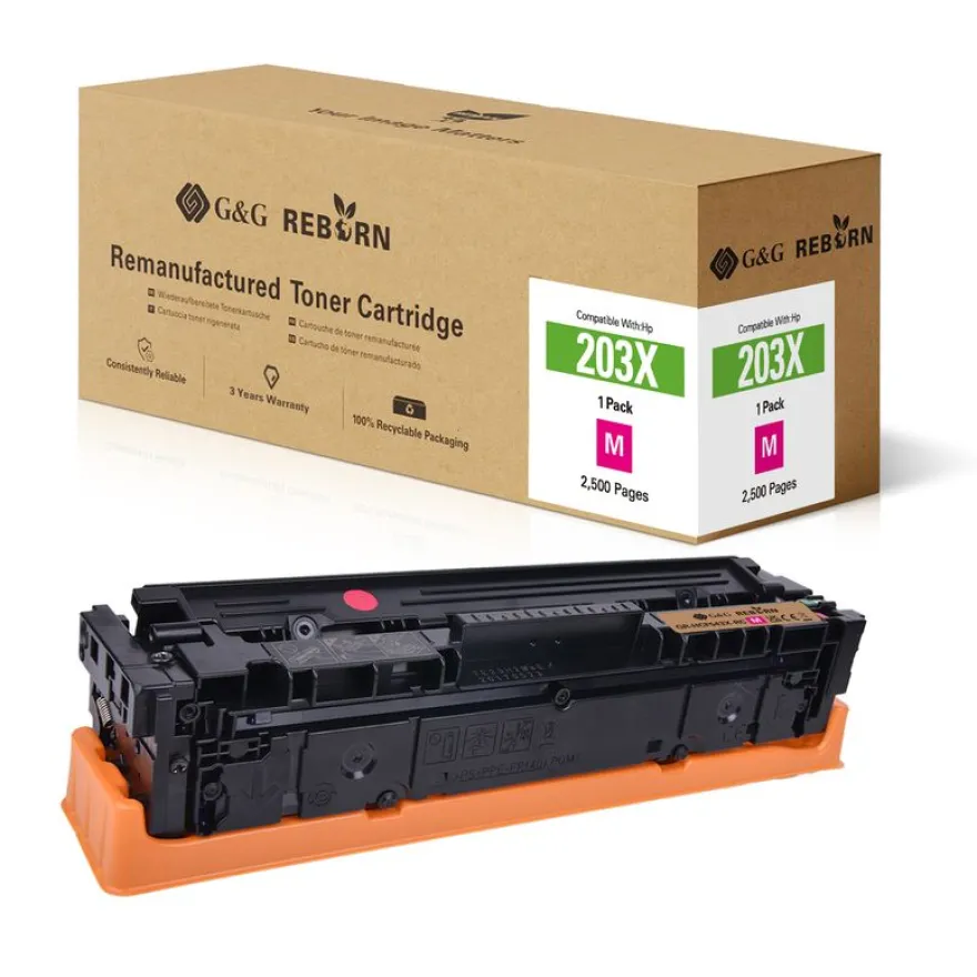 Cartouche laser remanufacturée HP 203X - magenta - G&G