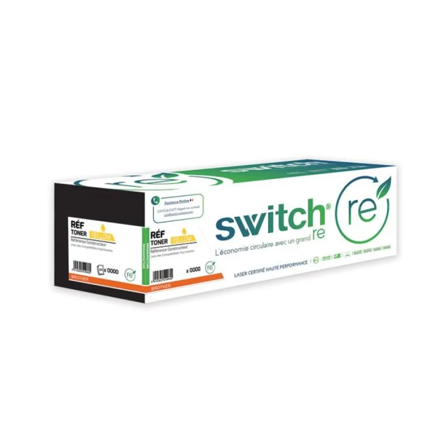Cartouche laser remanufacturée Brother TN248XL - jaune - Switch