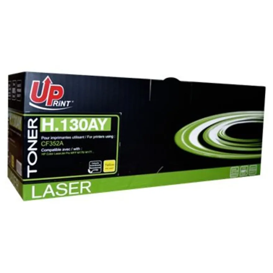 Cartouche laser remanufacturée HP 130A - jaune - Uprint
