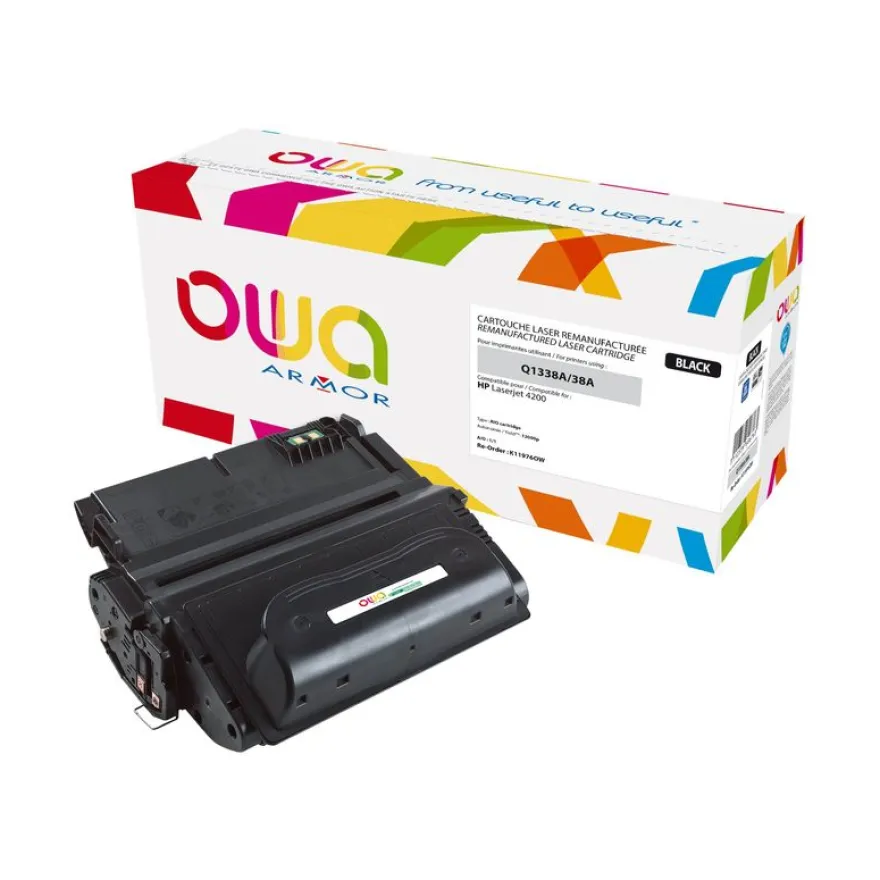Cartouche laser remanufacturée HP 38A - noir - Owa