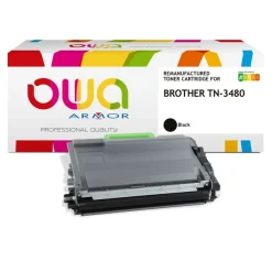 Cartouche laser remanufacturée Brother TN3480 - noir - Owa