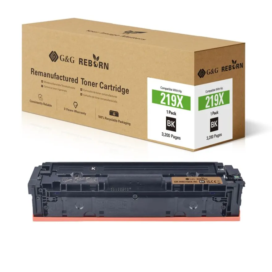 Cartouche laser remanufacturée HP 219X - noir - G&G