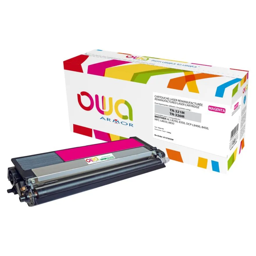 Cartouche laser remanufacturée Brother TN326 - magenta - Owa
