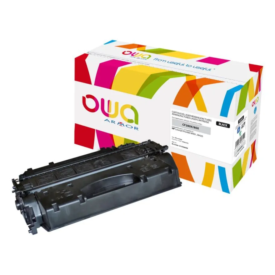 Cartouche laser remanufacturée HP 80X - noir - Owa