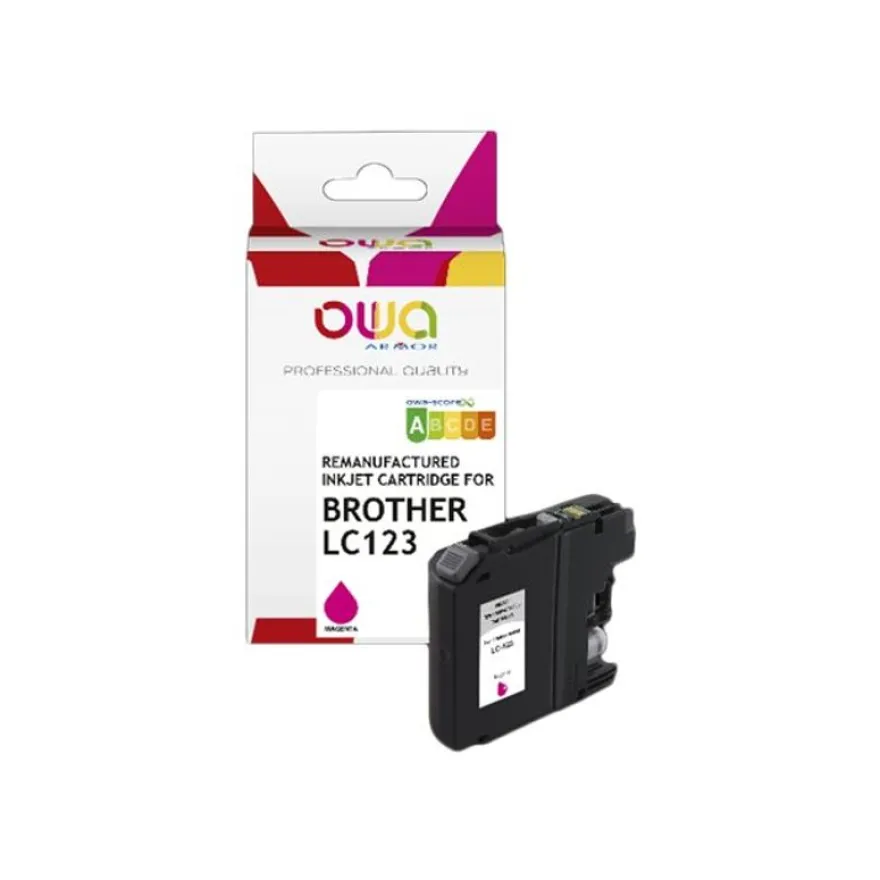 Cartouche remanufacturée Brother LC123 - magenta - Owa