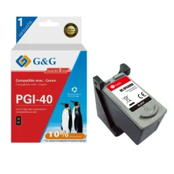 Cartouche remanufacturée Canon PG-40 - noir - G&G