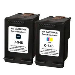 Cartouche remanufacturée Canon PG545/CL546 - noir, cyan, magenta, jaune -Uprint