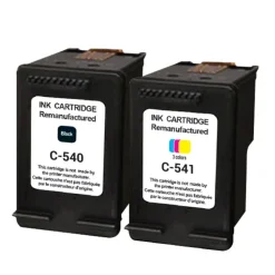 Cartouche remanufacturée Canon PG540/CL541 - noir, cyan, magenta, jaune -Uprint