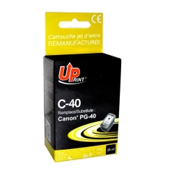 Cartouche remanufacturée Canon PG-40 - noir - Uprint