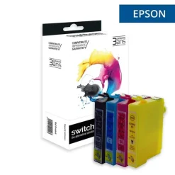 Cartouche remanufacturée Epson 18XL Pâquerette - pack de 4 - noir, jaune, cyan, magenta - Switch