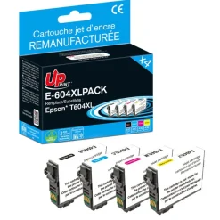 Cartouche remanufacturée Epson 604XL Ananas - pack de 4 - noir, cyan, magenta, jaune - Uprint