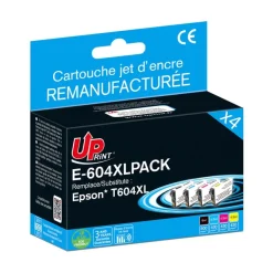 Cartouche remanufacturée Epson 604XL Ananas - pack de 4 - noir, cyan, magenta, jaune - Uprint