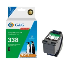 Cartouche remanufacturée HP 338 - noir - G&G