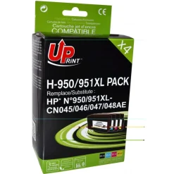 Cartouche remanufacturée HP 950XL/951XL - pack de 4 - noir, cyan, magenta, jaune - Uprint