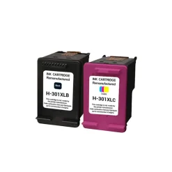 Cartouche remanufacturée HP 301XL - pack de 2 - noir, cyan, magenta, jaune - Uprint