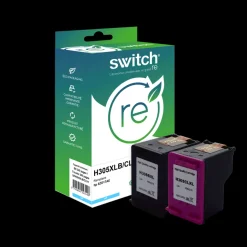 Cartouche remanufacturée HP 305XL - Pack de 2 - noir, cyan, magenta, jaune - Switch