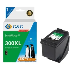 Cartouche remanufacturée HP 300XL - noir - G&G