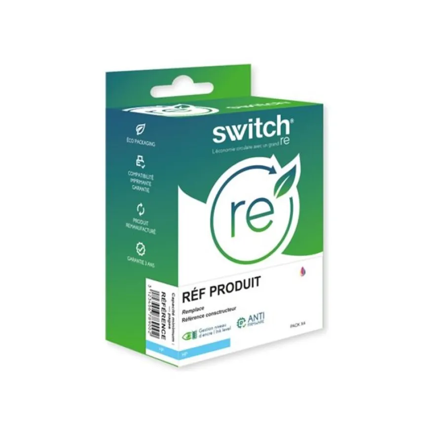 Cartouche remanufacturée HP 963XL - Pack de 4 - noir, cyan, magenta, jaune - Switch