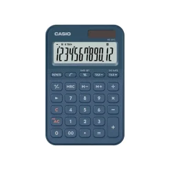 Casio MS-20YC - Calculatrice de bureau - 12 chiffres - panneau solaire, pile - bleu