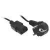 Câble d'alimentation secteur pour pc, imprimante, écran - reconditionné grade A - 1.8 m