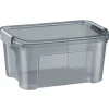 CEP Strata - Boîte de rangement 18L - gris fumé transparent