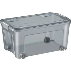 CEP Strata - Boîte de rangement 43L - gris fumé transparent