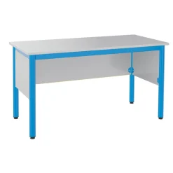 Chaire de professeur NOVA - plateau ép.19 mm - mélaminé - chant ABS - piètement époxy - 135x64 cm - T6