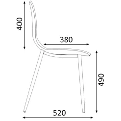 Chaise Chiara - noir