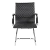 Chaise Delaware Luge - accoudoirs intégrés - noir