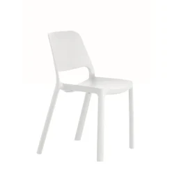 Chaise ELEMENS - interieur/exterieur - blanc