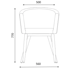 Chaise Ema - vert canard