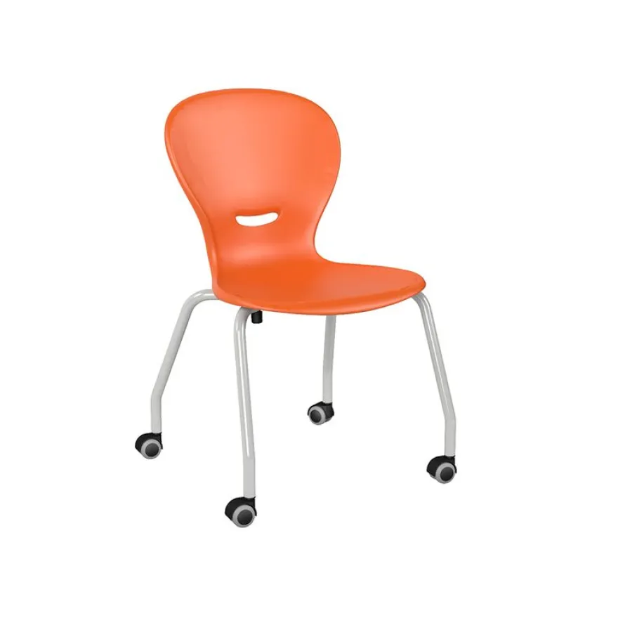 Chaise HAVA - 4 pieds mobile - coque polypropylène - piètement époxy - T6