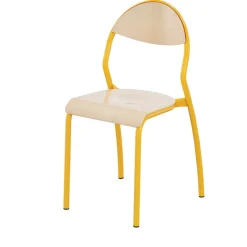 Chaise NUAGE - assise et dossier bois Blueprotech - piètement époxy - T6