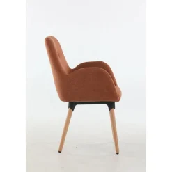 Chaise SHINEO - pieds bois - Terracotta