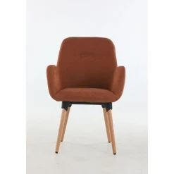 Chaise SHINEO - pieds bois - Terracotta