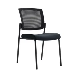 Chaise SYNERGY - accoudoirs en option - noir
