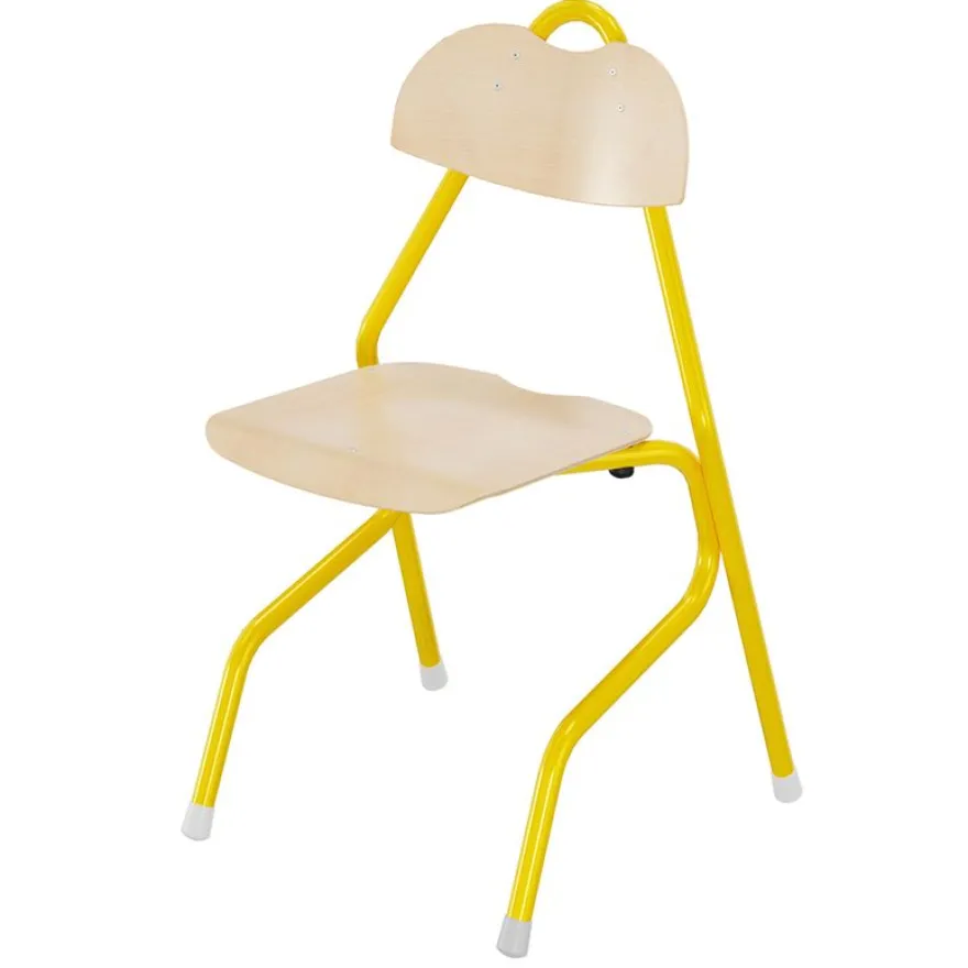 Chaise TEMPO - assise et dossier bois Blueprotech - piètement aluminium époxy - T6