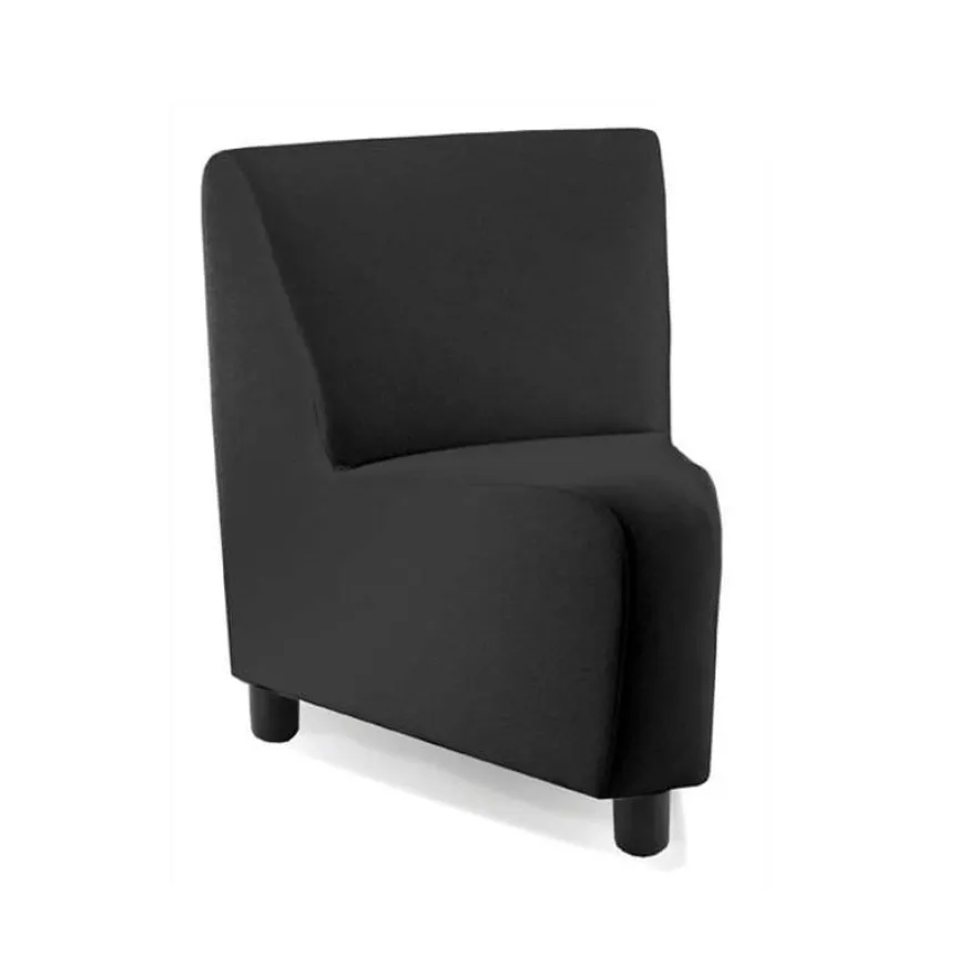 Chauffeuse SEATON - angle 45° - noir