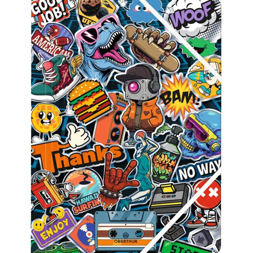 Chemise A4 Geek - 24 x 32 cm - Oberthur