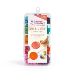 Cire cacheter métallique - 200 perles vives pour enveloppes et cadeaux