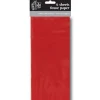 Clairefontaine - 6 feuilles de papier de soie - 50 x 70 cm - rouge