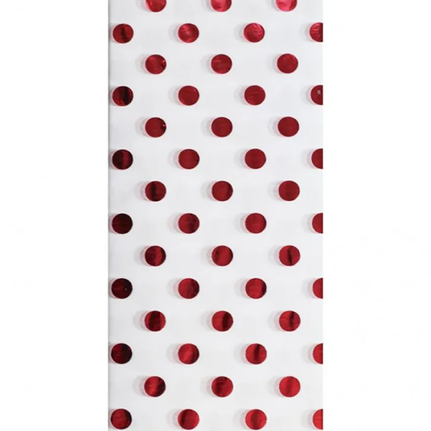 Clairefontaine - 3 feuilles de papier de soie - 50 x 70 cm - blanc/rouge